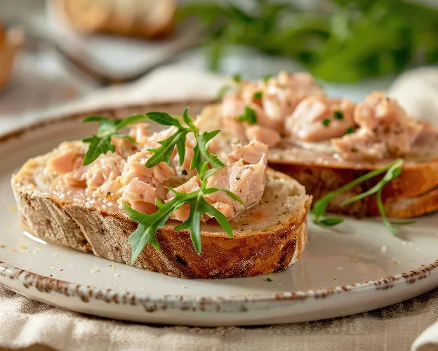 tartines de rillettes de poissons