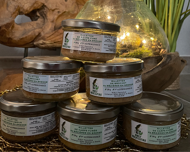 pots de rillettes de poissons